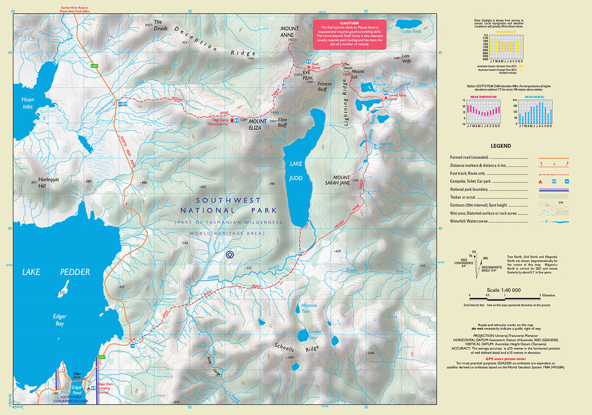 Thumbnail of Mount Anne Walk Map 2021 edition