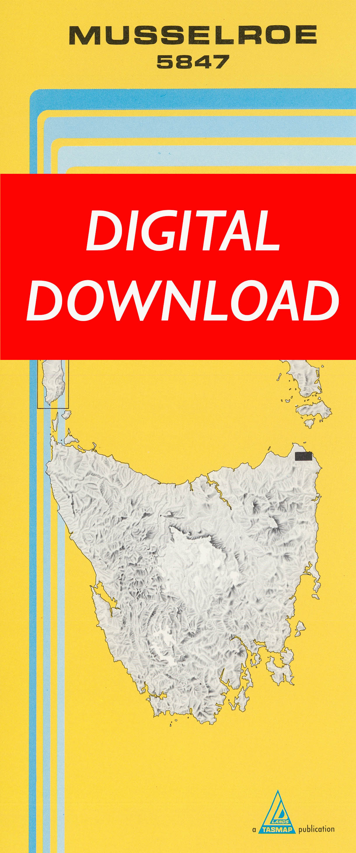 Cover of digital Musselroe 5847 1:25 000 map