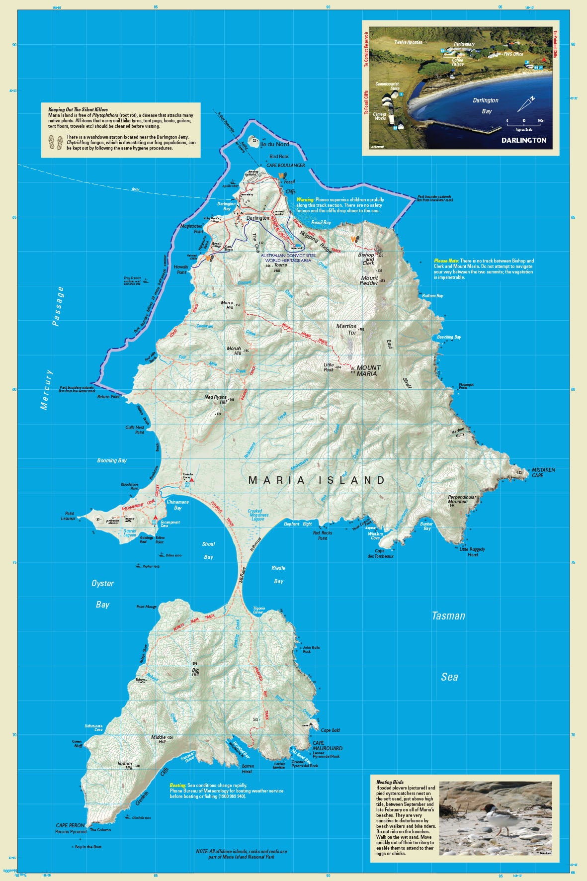 Thumbnail of Maria Island National Park map 2021 edition