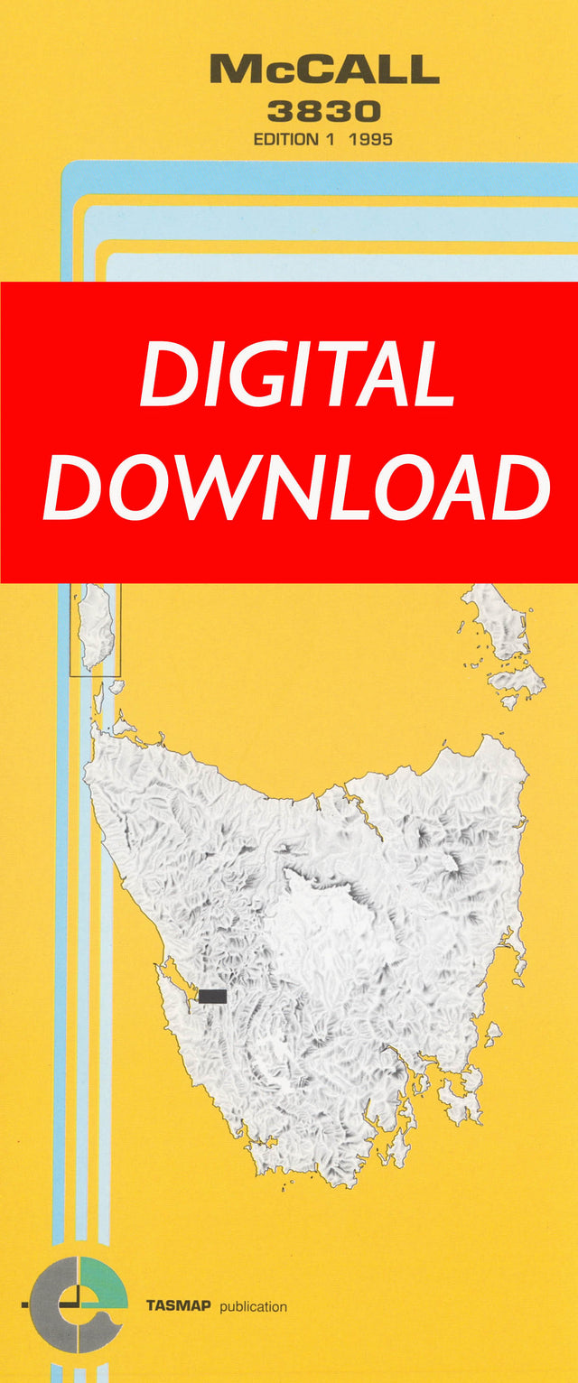 Cover of digital McCall 3830 1:25 000 map