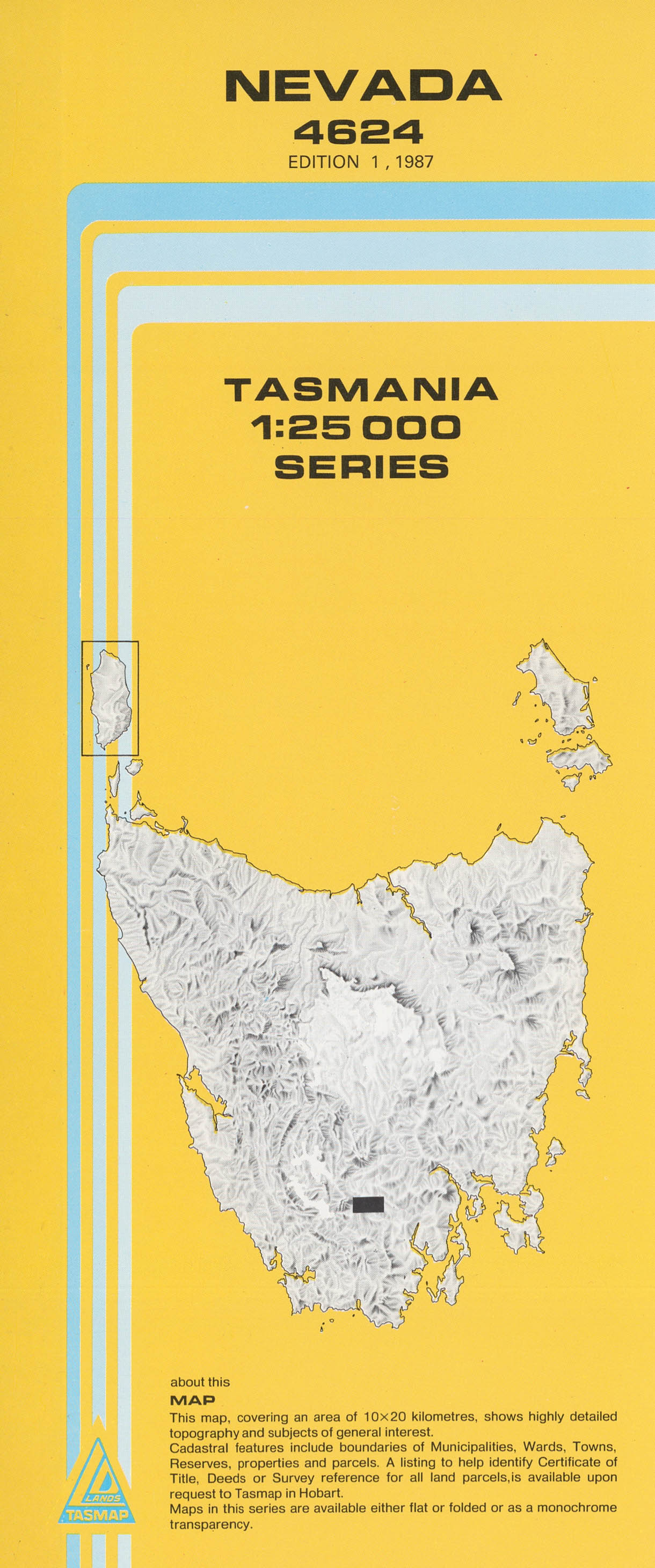 Cover of Nevada 4624 1:25 000 map