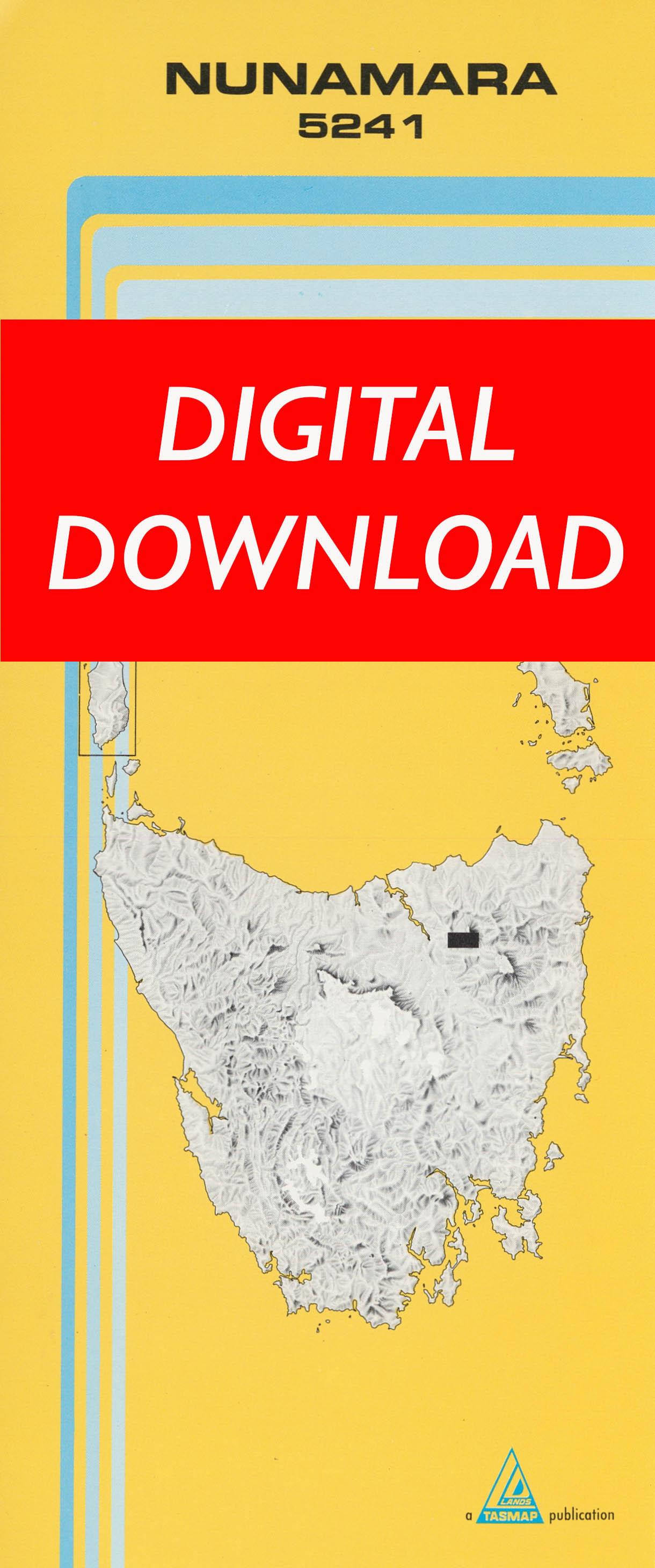 Cover of digital Nunamara 5241 1:25 000 map
