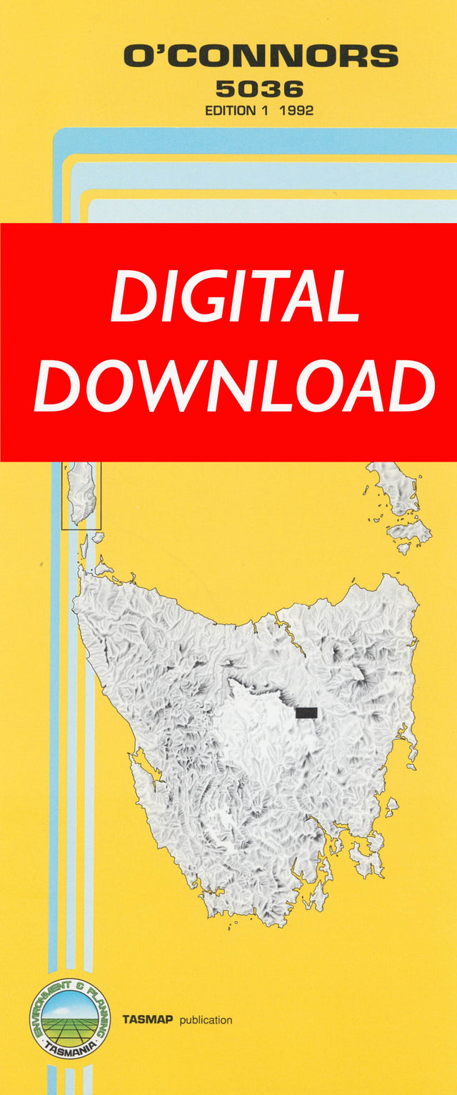 Cover of digital O'Connors 5036 1:25 000 map