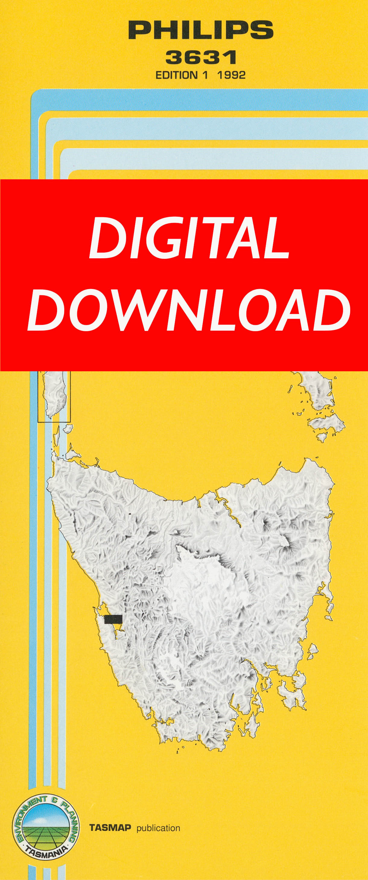 Cover of digital Philips 3631 1:25 000 map