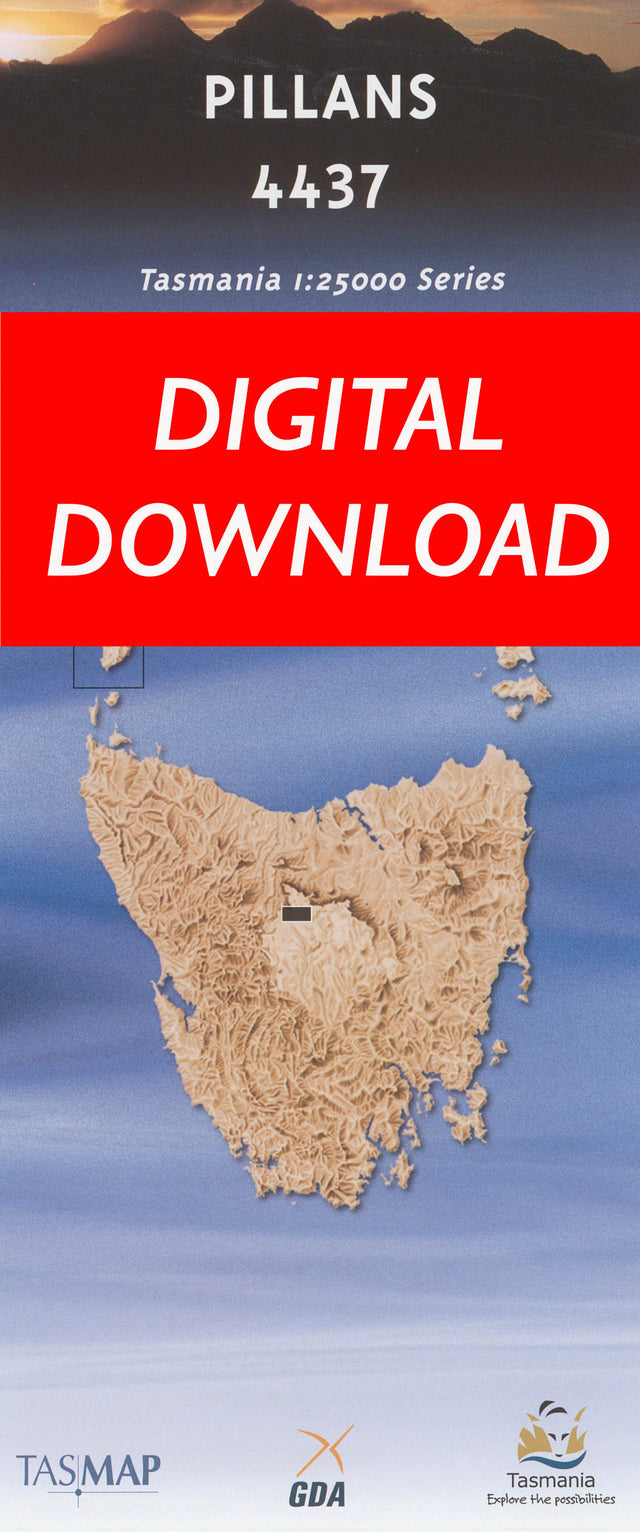 Cover of digital Pillans 4437 1:25 000 map