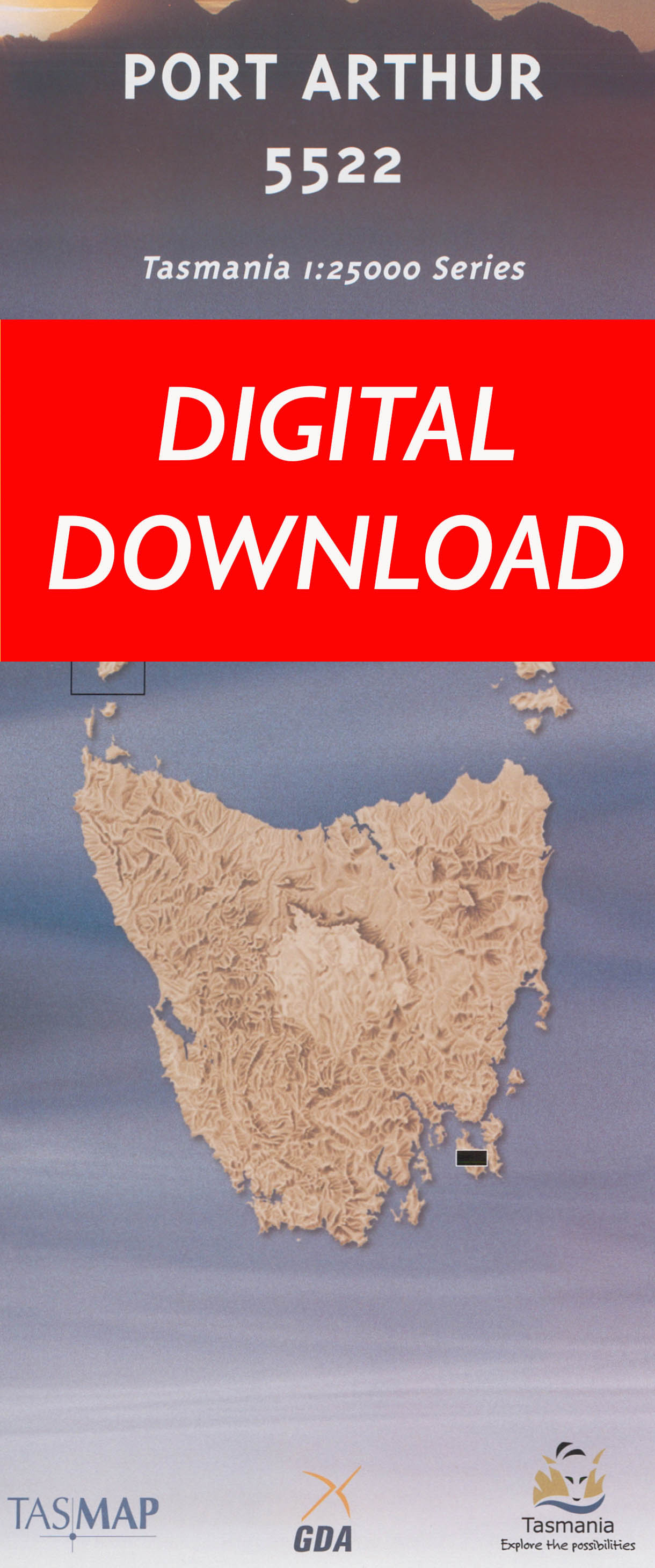 Cover of digital Port Arthur 5522 1:25 000 map