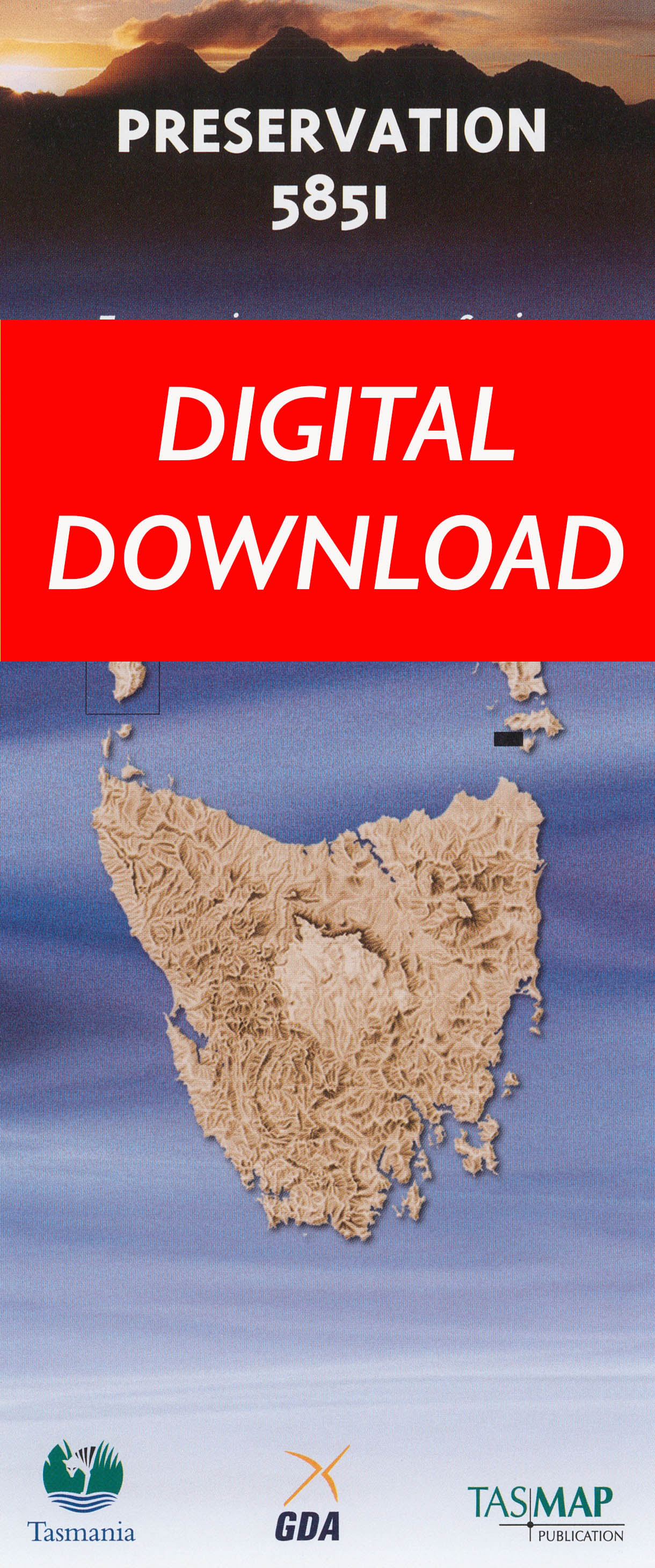 Cover of digital Preservation 5851 1:25 000 map