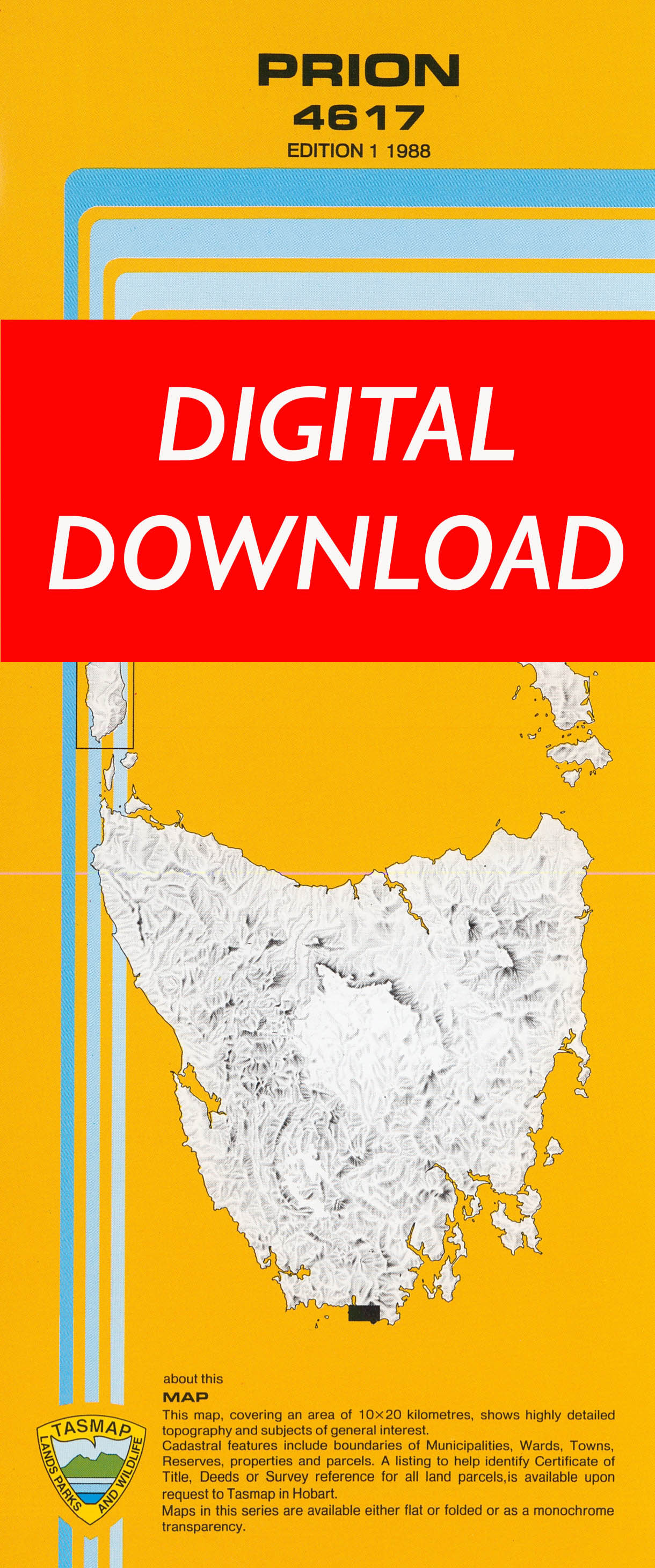 Cover of digital Prion 4617 1:25 000 map