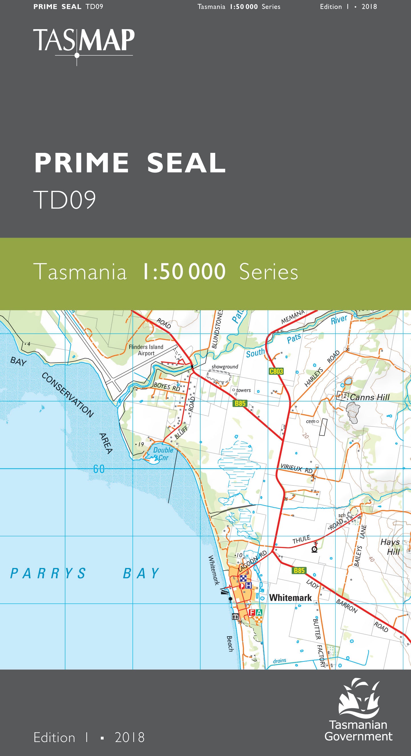 Cover of Prime Seal TD09 1:50 000 Series map