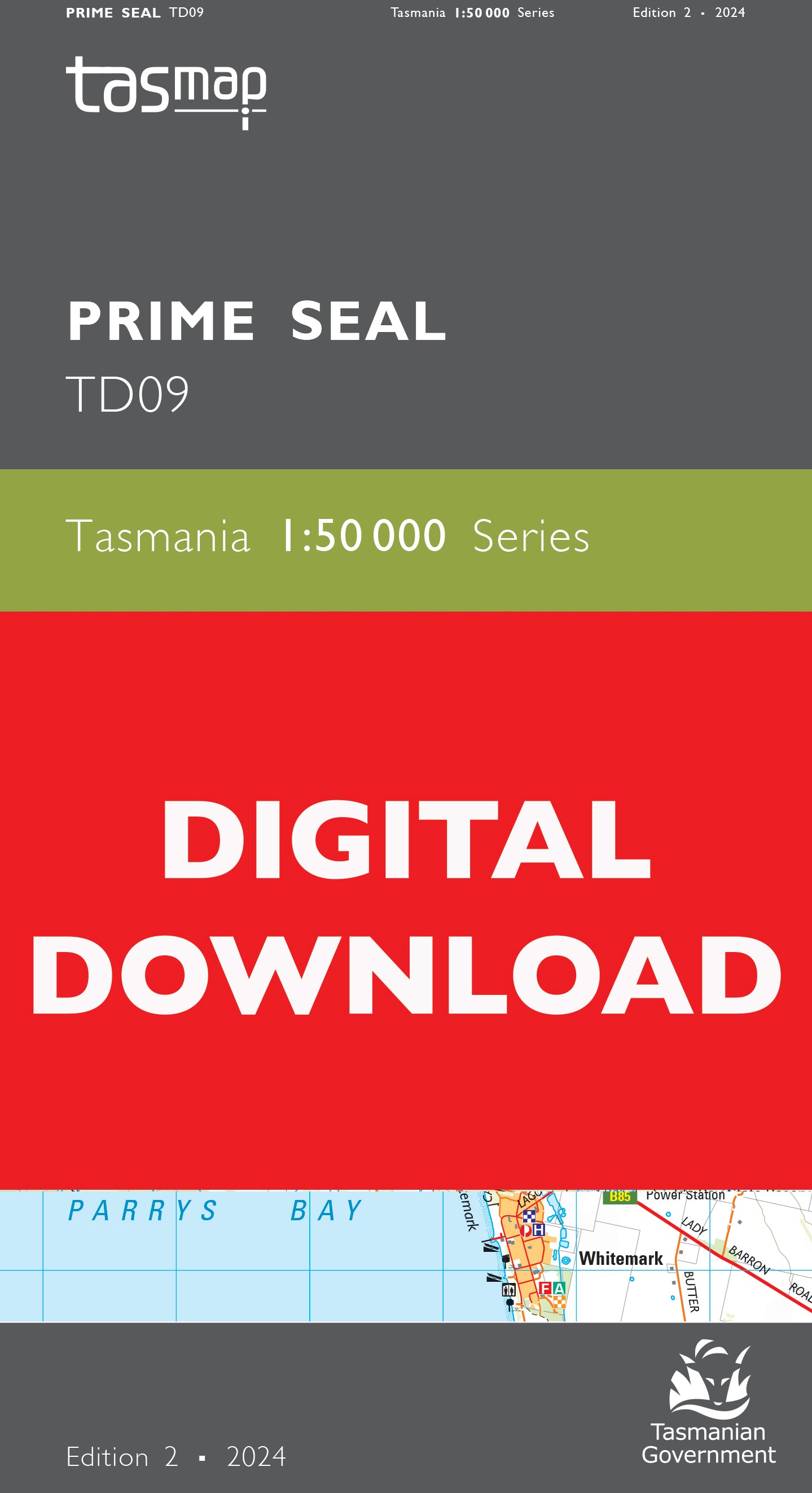 Cover of digital Prime Seal TD09 1:50 000 Series map