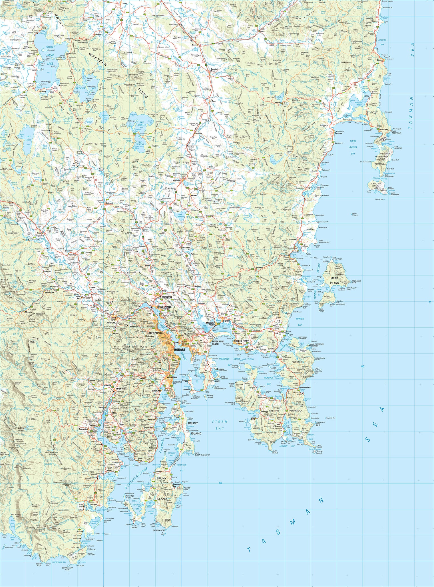 Thumbnail of South East 1:250 000 map