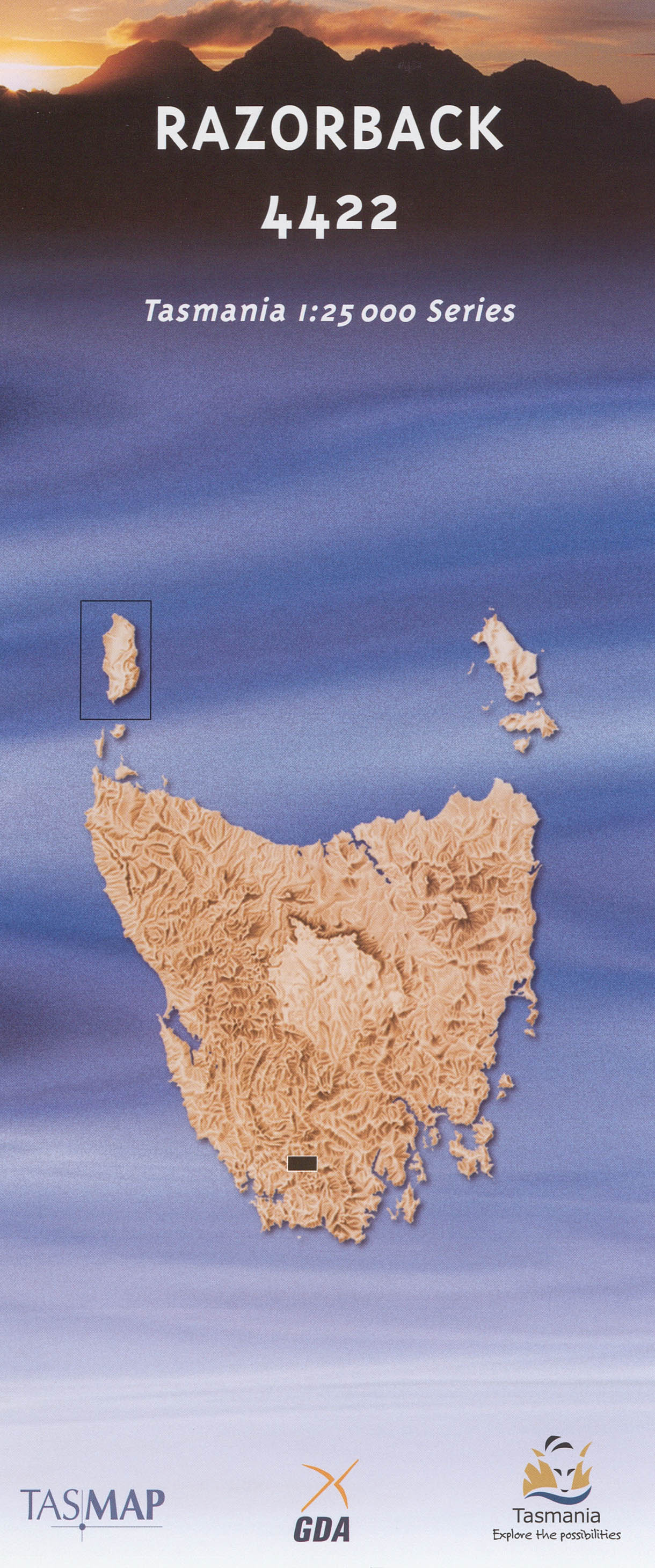 Cover of Razorback 4422 1:25 000 map