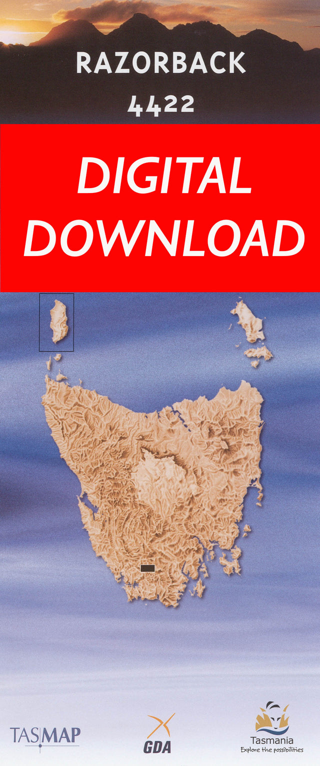 Cover of digital Razorback 4422 1:25 000 map