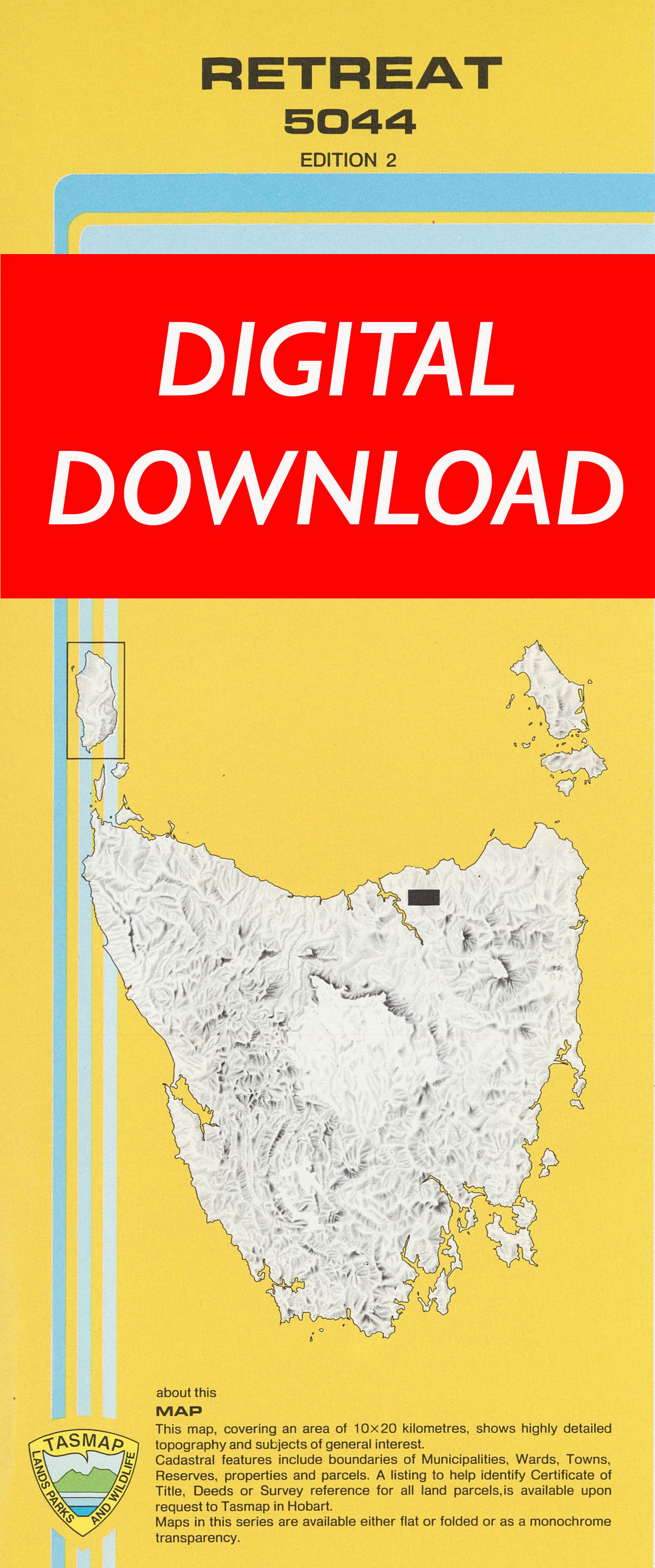 Cover of digital Retreat 5044 1:25 000 map
