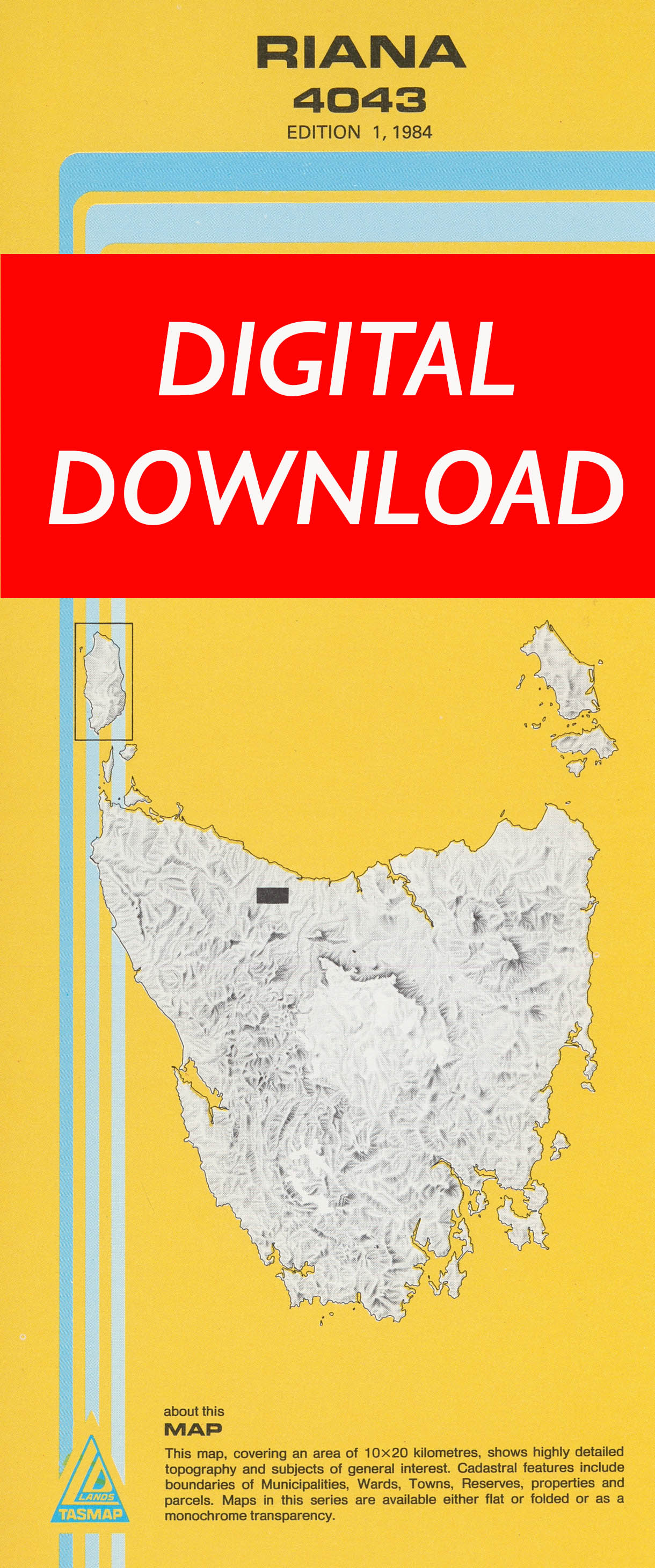 Cover of digital Riana 4043 1:25 000 map