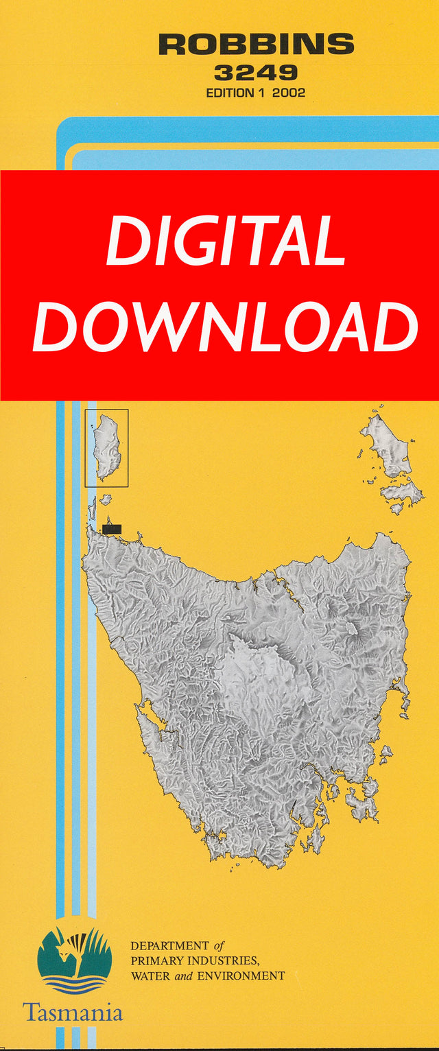 Cover of digital Robbins 3249 1:25 000 map