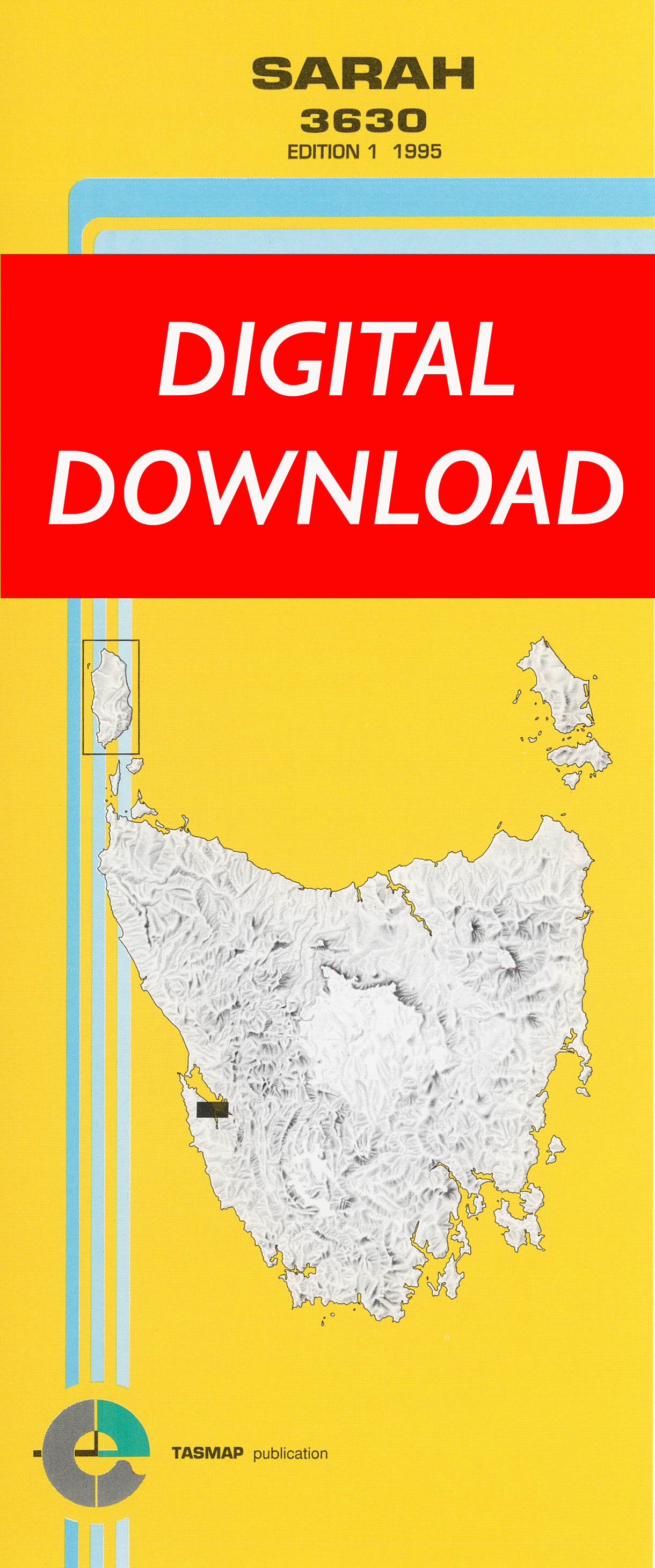 Cover of digital Sarah 3630 1:25 000 map