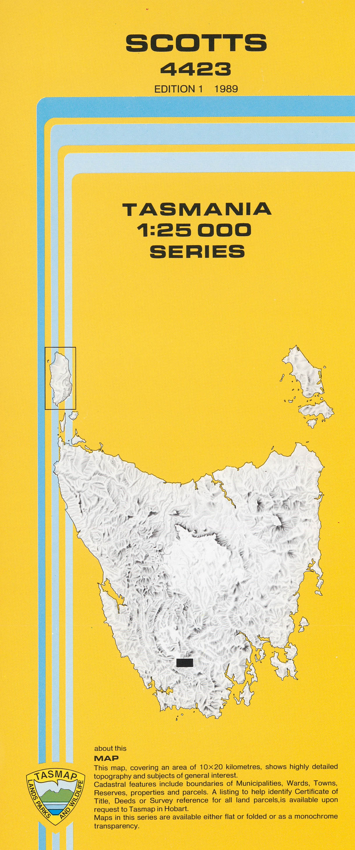 Cover of Scotts 4423 1:25 000 map