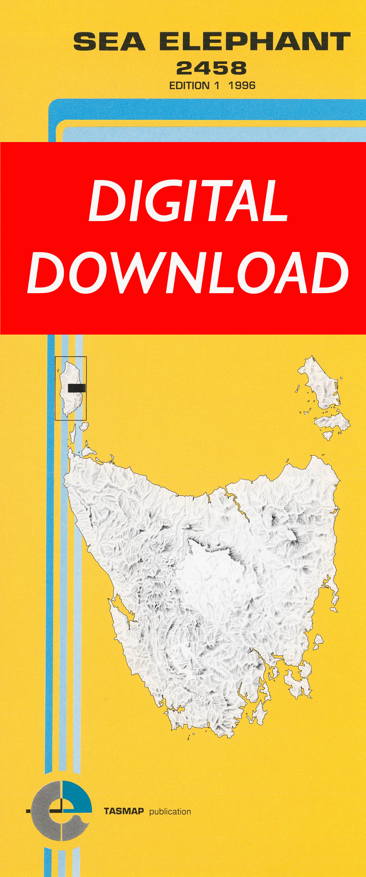 Cover of digital Sea Elephant 2458 1:25 000 map