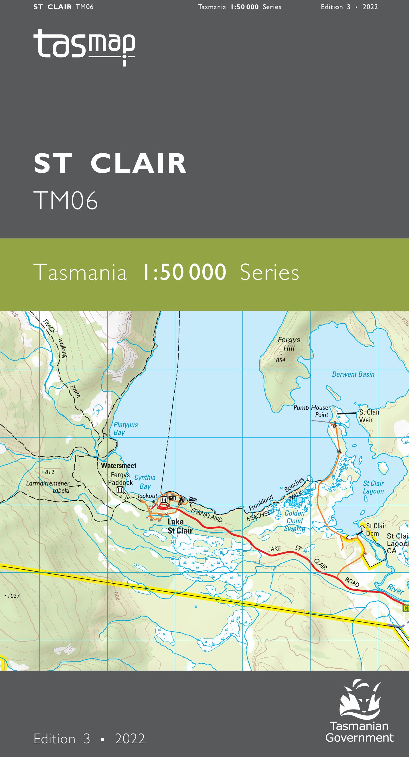 Cover of St Clair TM06 1:50 000 Series map