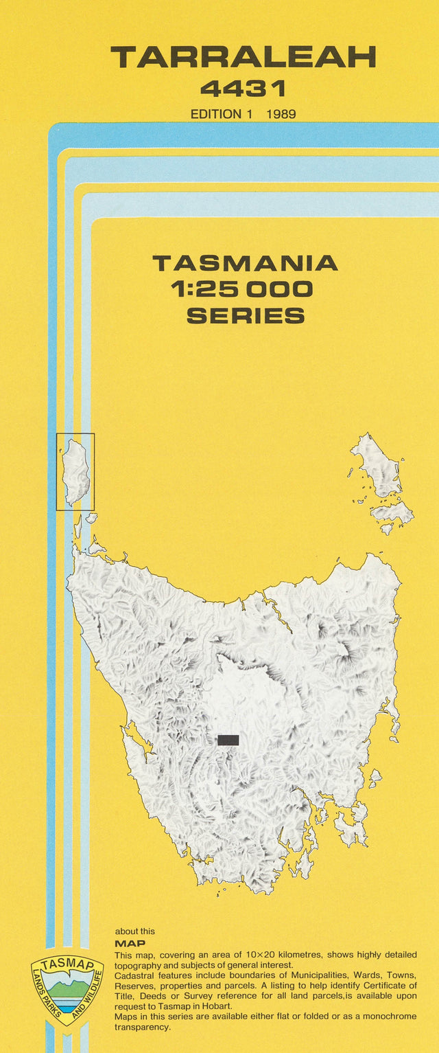 Cover of Tarraleah 4431 1:25 000 map