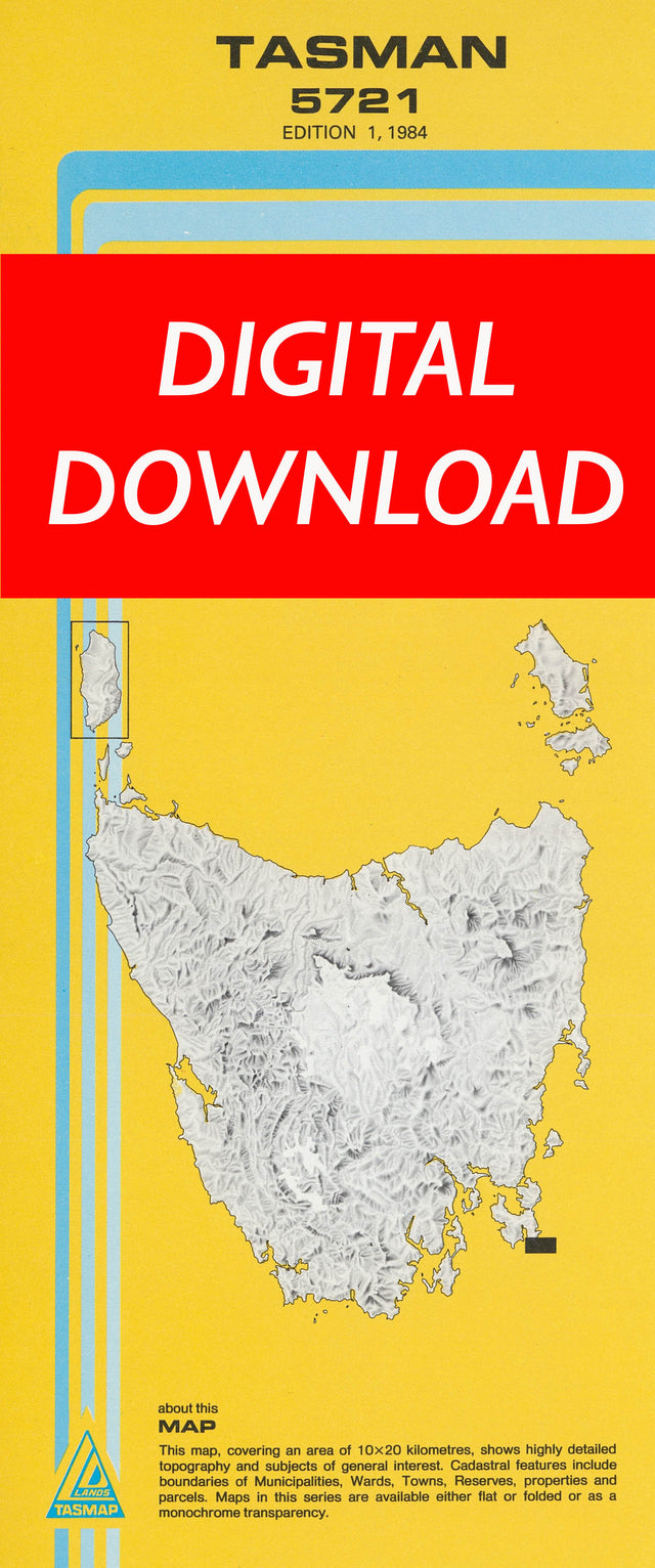 Cover of digital Tasman 5721 1:25 000 map
