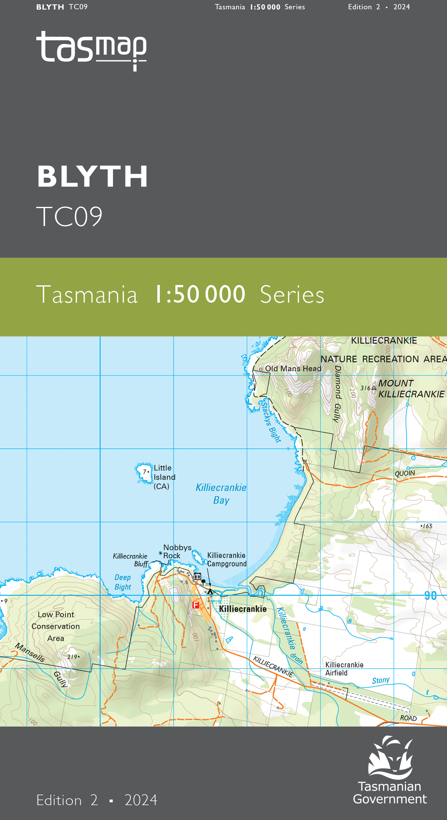 Cover of Blyth TC09 1:50 000 Series map