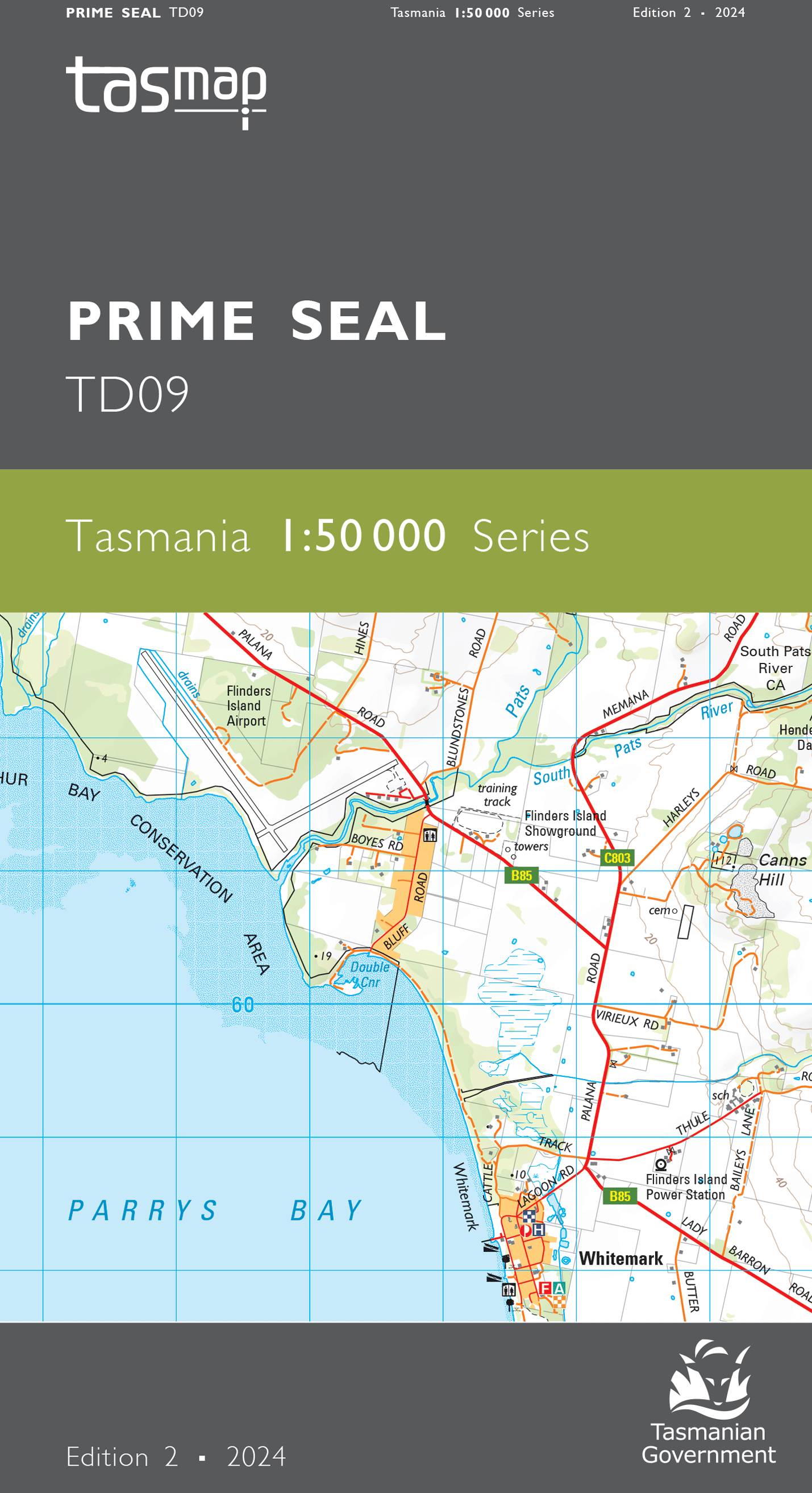 Cover of Prime Seal TD09 1:50 000 Series map