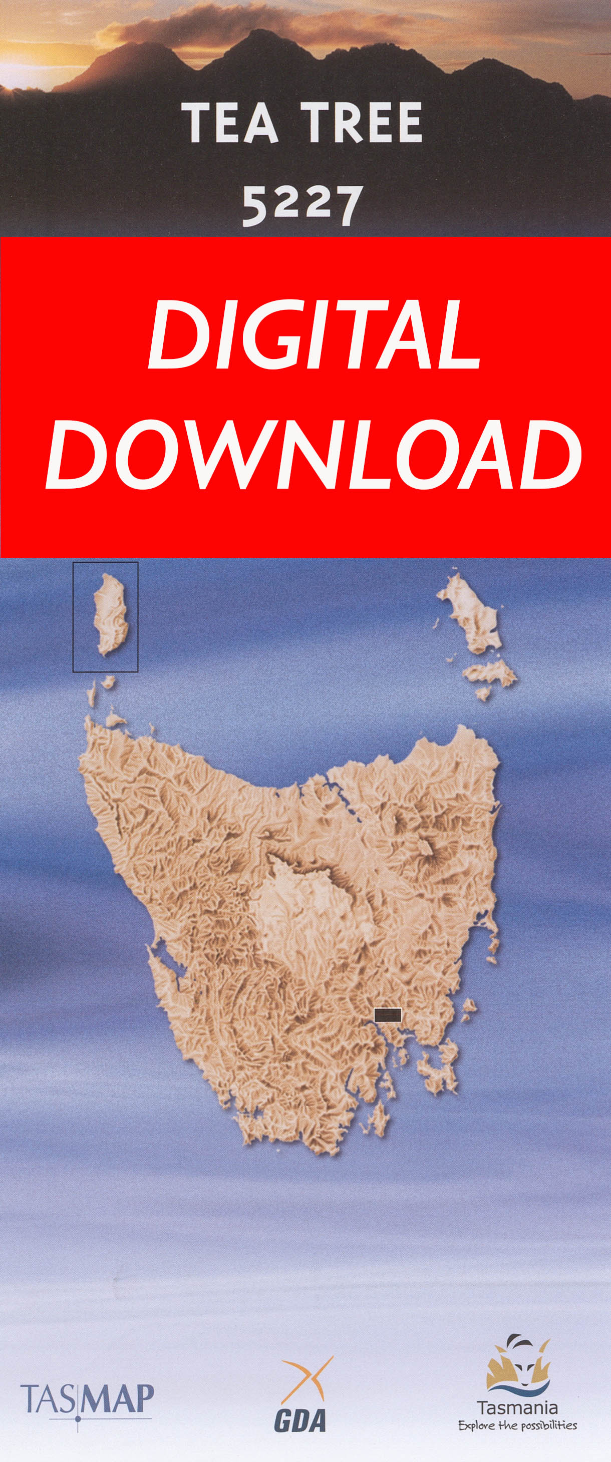 Cover of digital Tea Tree 5227 1:25 000 map