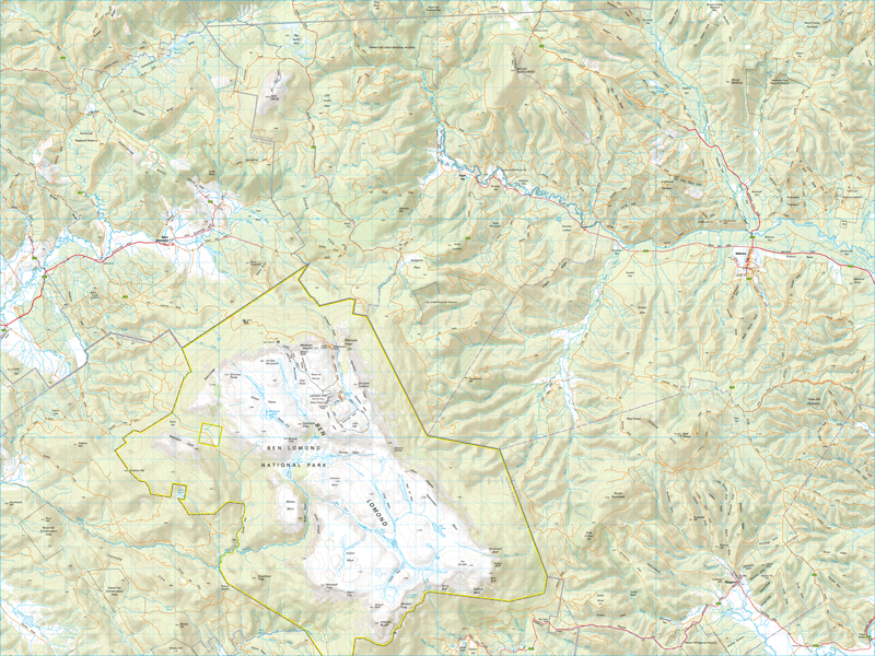 Thumbnail of Ben Lomond TK09 1:50 000 Series map