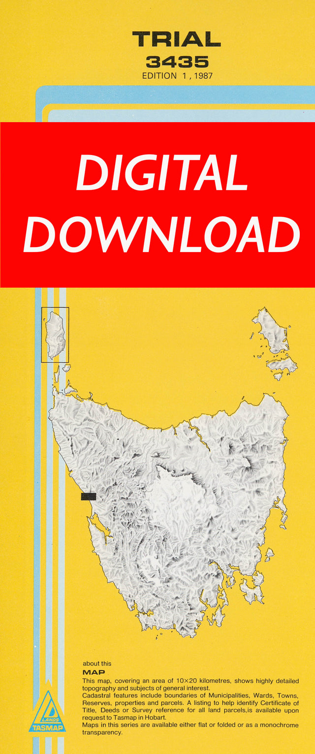 Cover of digital Trial 3435 1:25 000 map