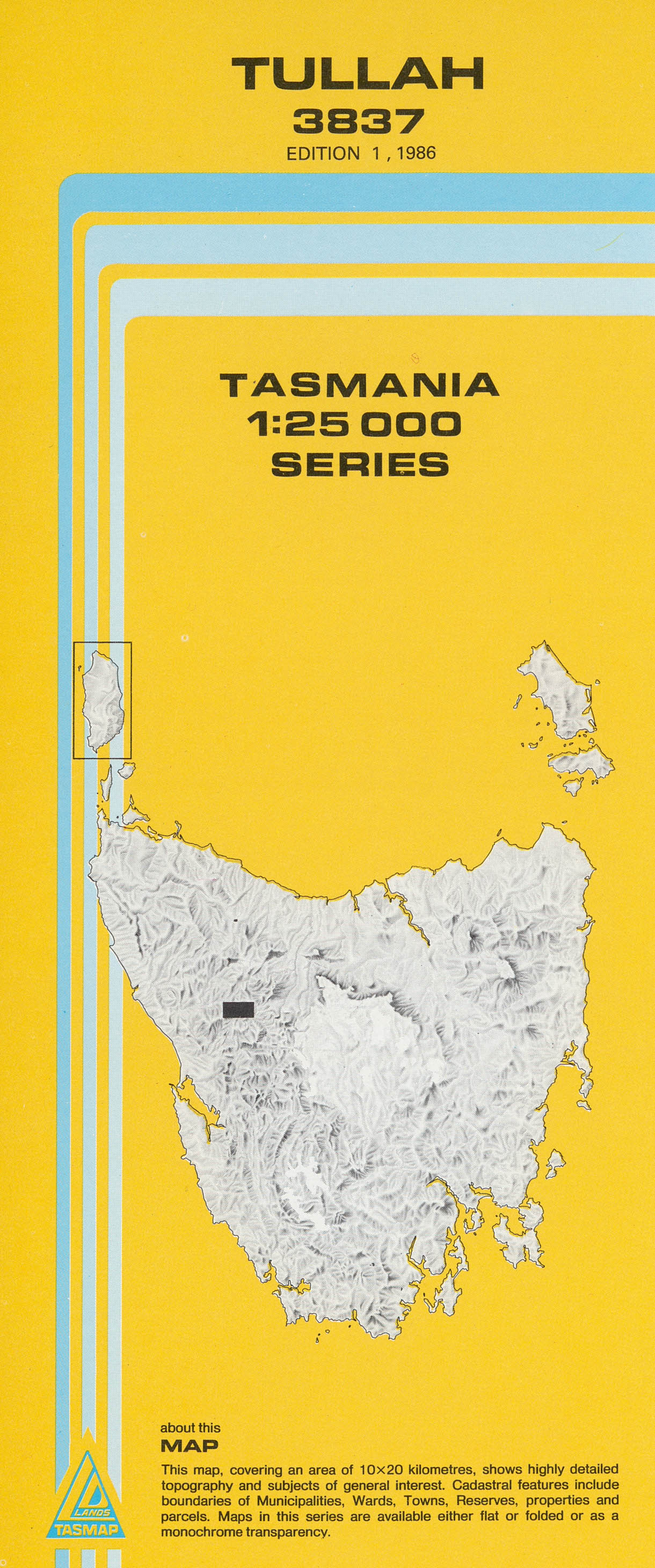 Cover of Tullah 3837 1:25 000 map