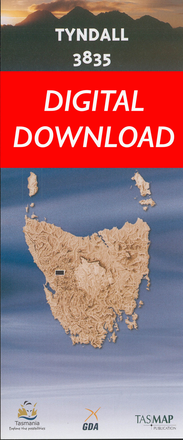 Cover of digital Tyndall 3835 1:25 000 map