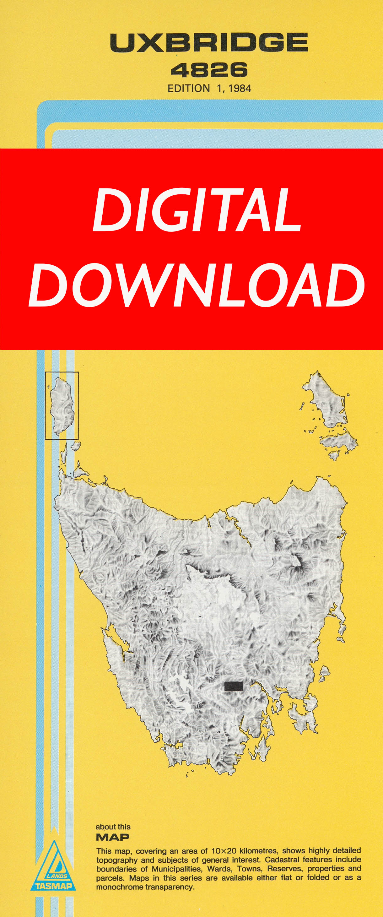 Cover of digital Uxbridge 4826 1:25 000 map