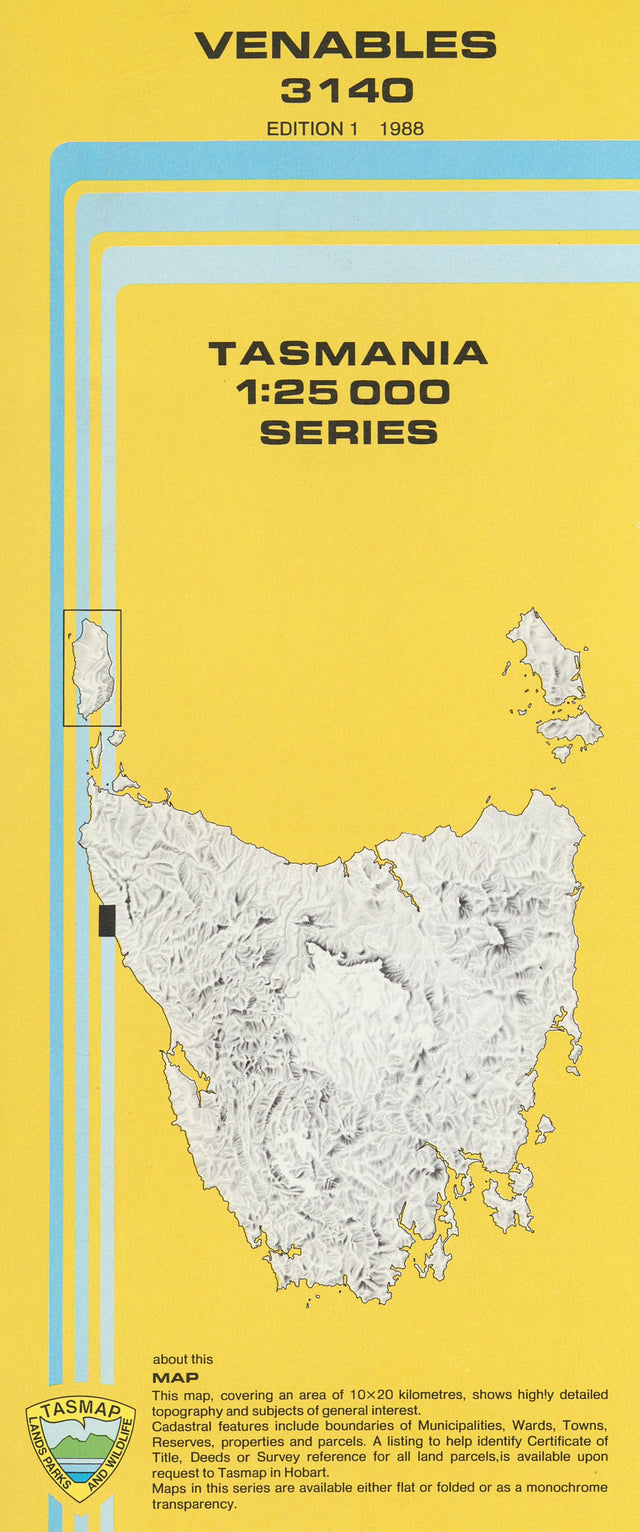 Cover of Venables 3140 1:25 000 map