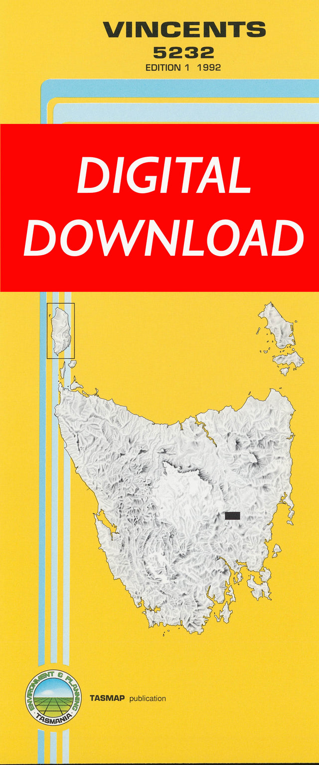 Cover of digital Vincents 5232 1:25 000 map