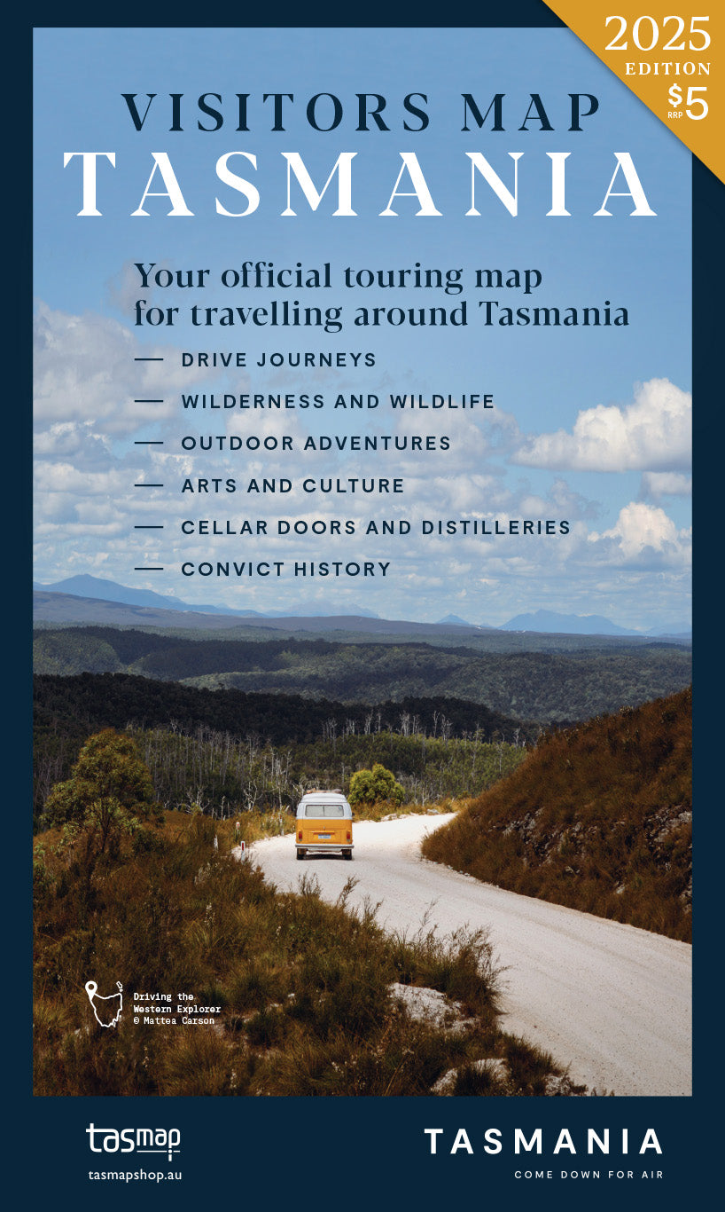 Visitors Map Tasmania 2025 cover