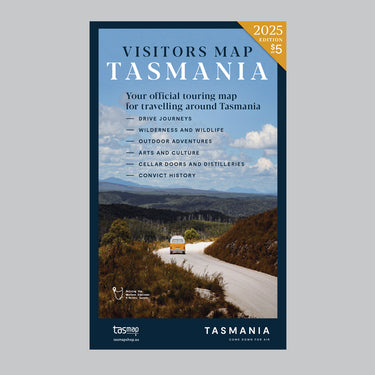 Visitors Map Tasmania 2025 cover