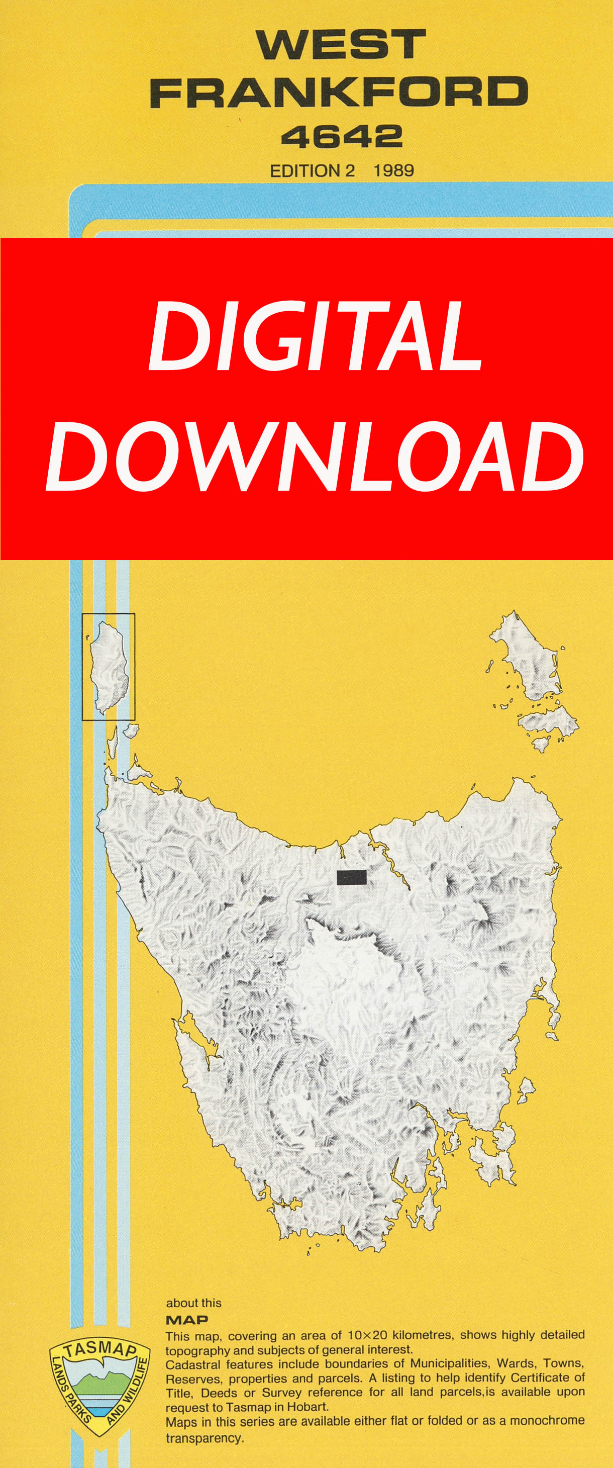 Cover of digital West Frankford 4642 1:25 000 map