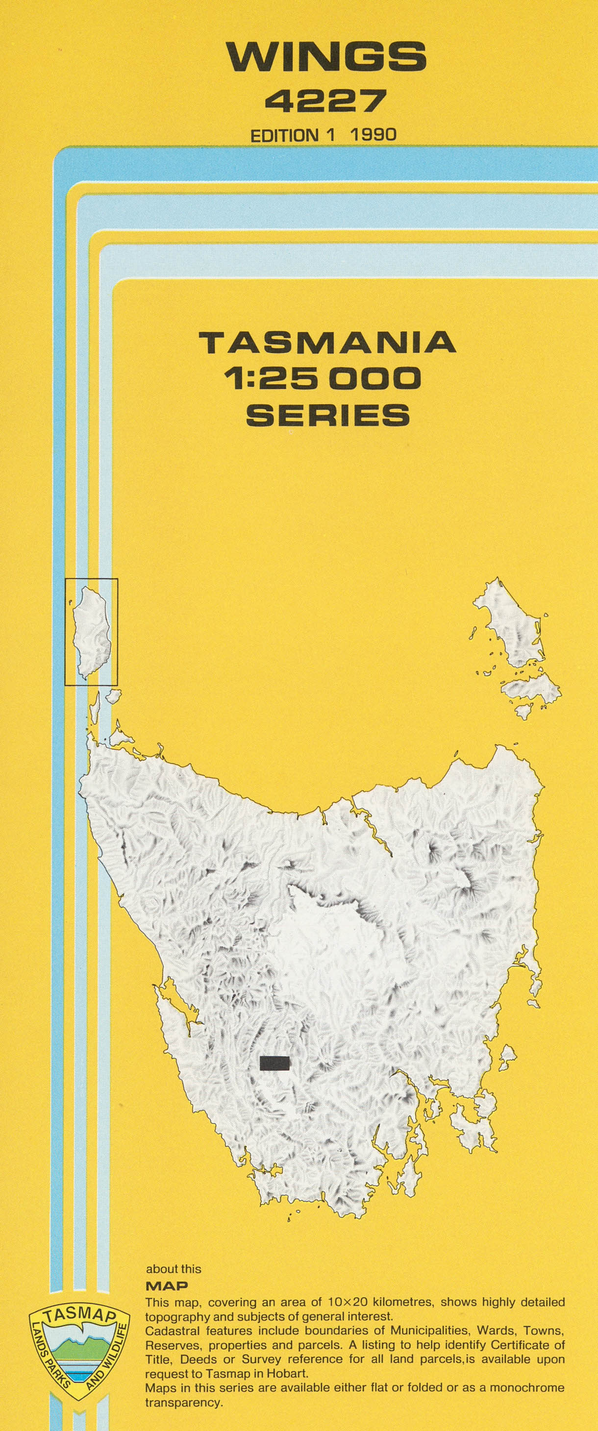 Cover of Wings 4227 1:25 000 map