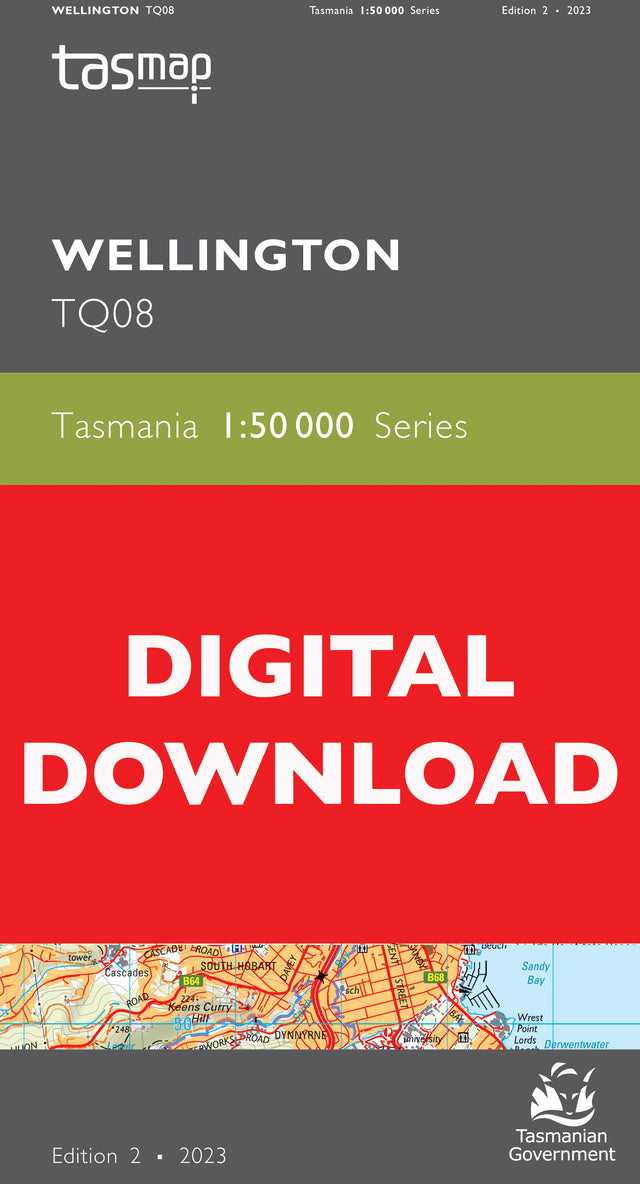 Cover of digital Wellington TQ08 1:50 000 Series map