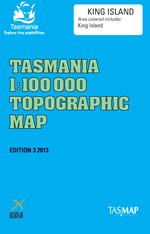 King Island 1:100000 Topographic Map