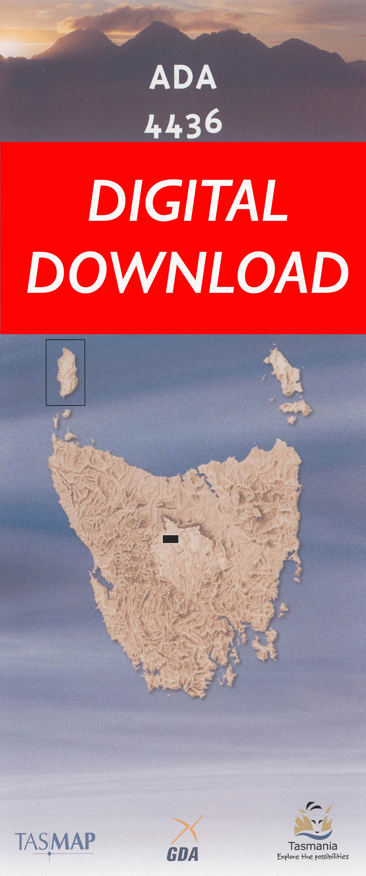 Cover of digital Ada 4436 1:25 000 map