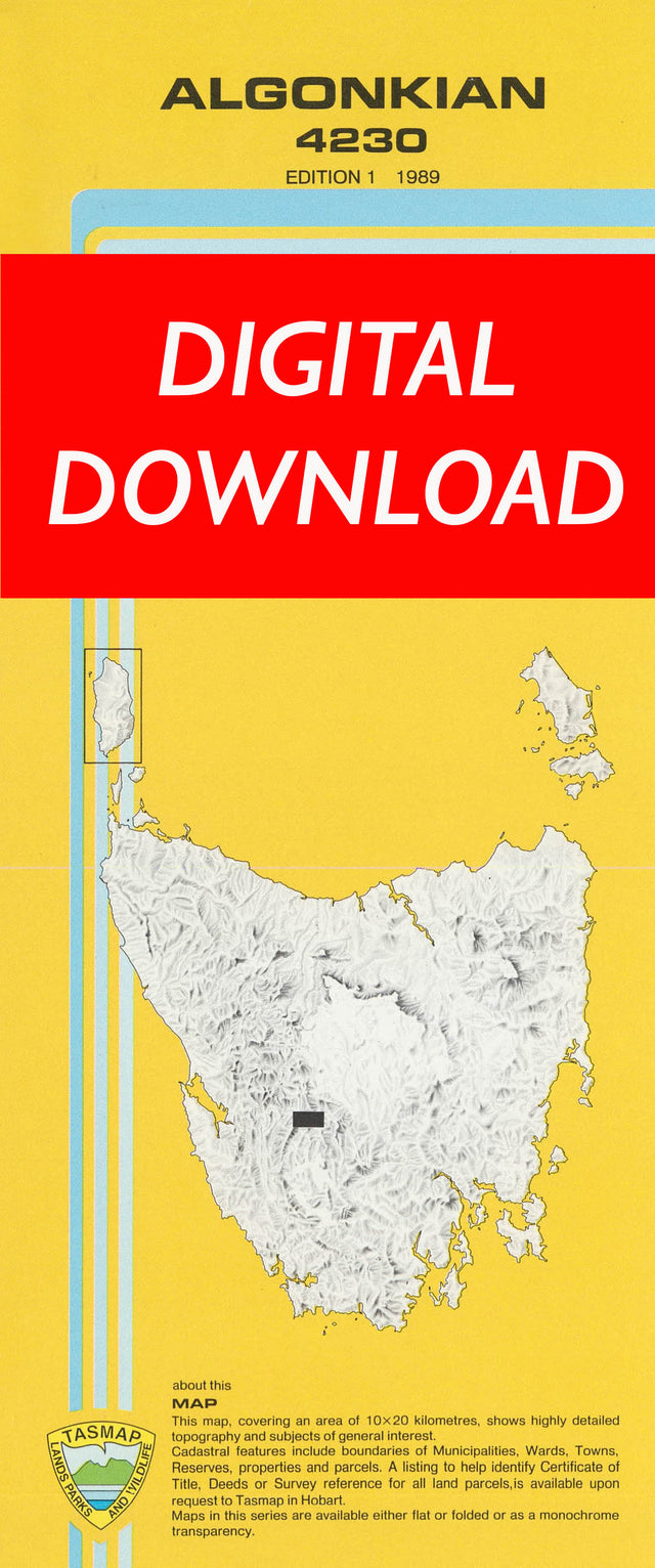 Cover of digital Algonkian 4230 1:25 000 map