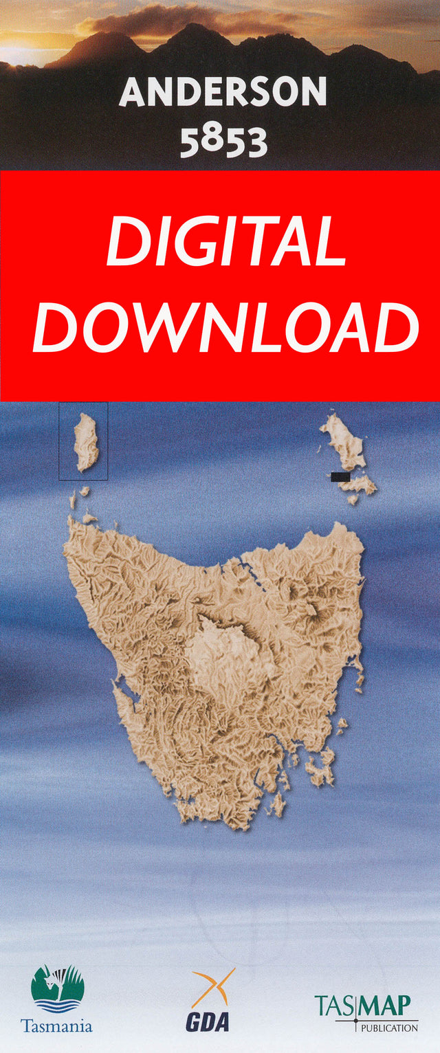Cover of digital Anderson 5853 1:25 000 map