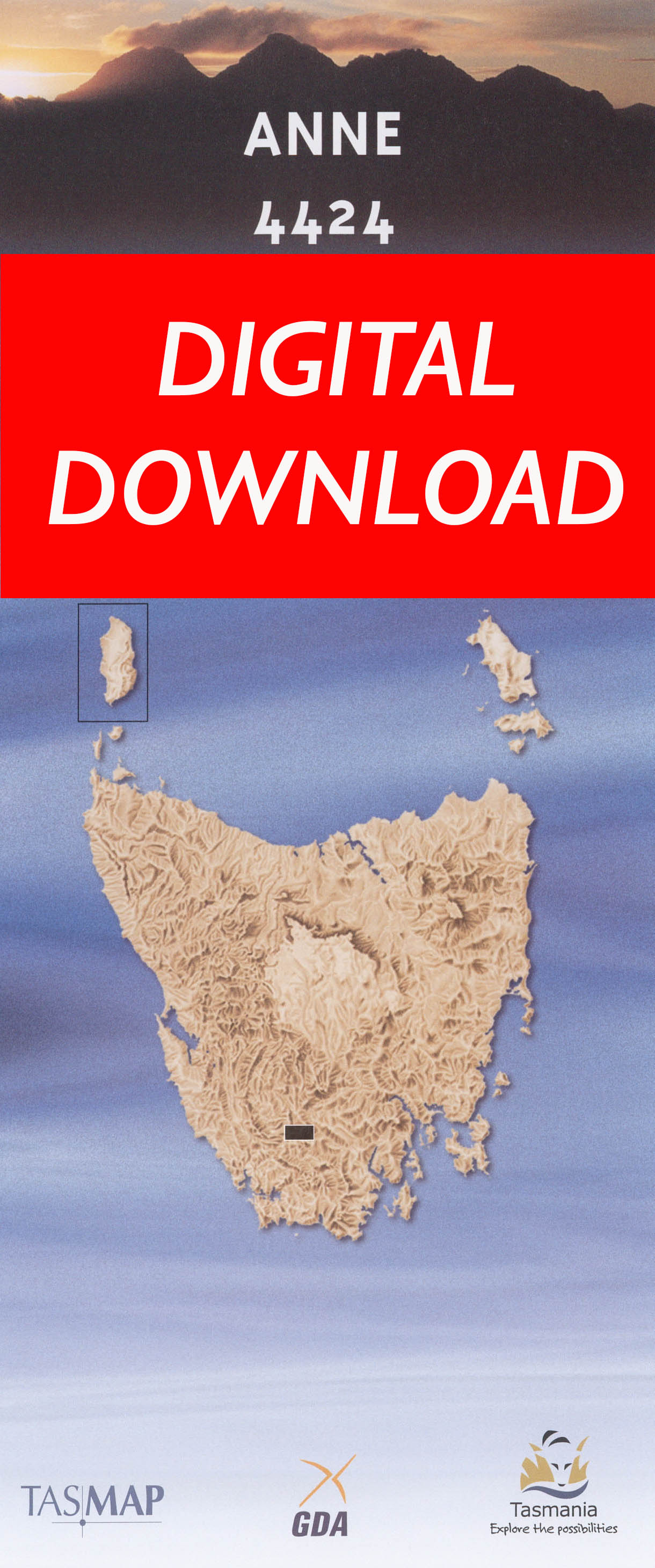 Cover of digital Anne 4424 1:25 000 map