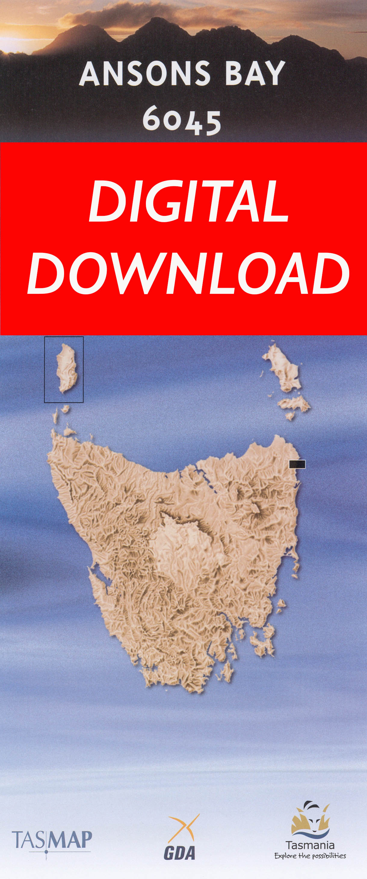 Cover of digital Ansons Bay 6045 1:25 000 map