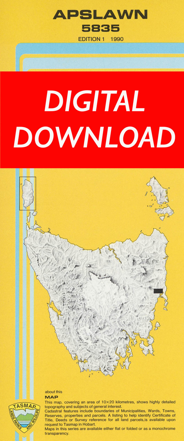 Cover of digital Apslawn 5835 1:25 000 map