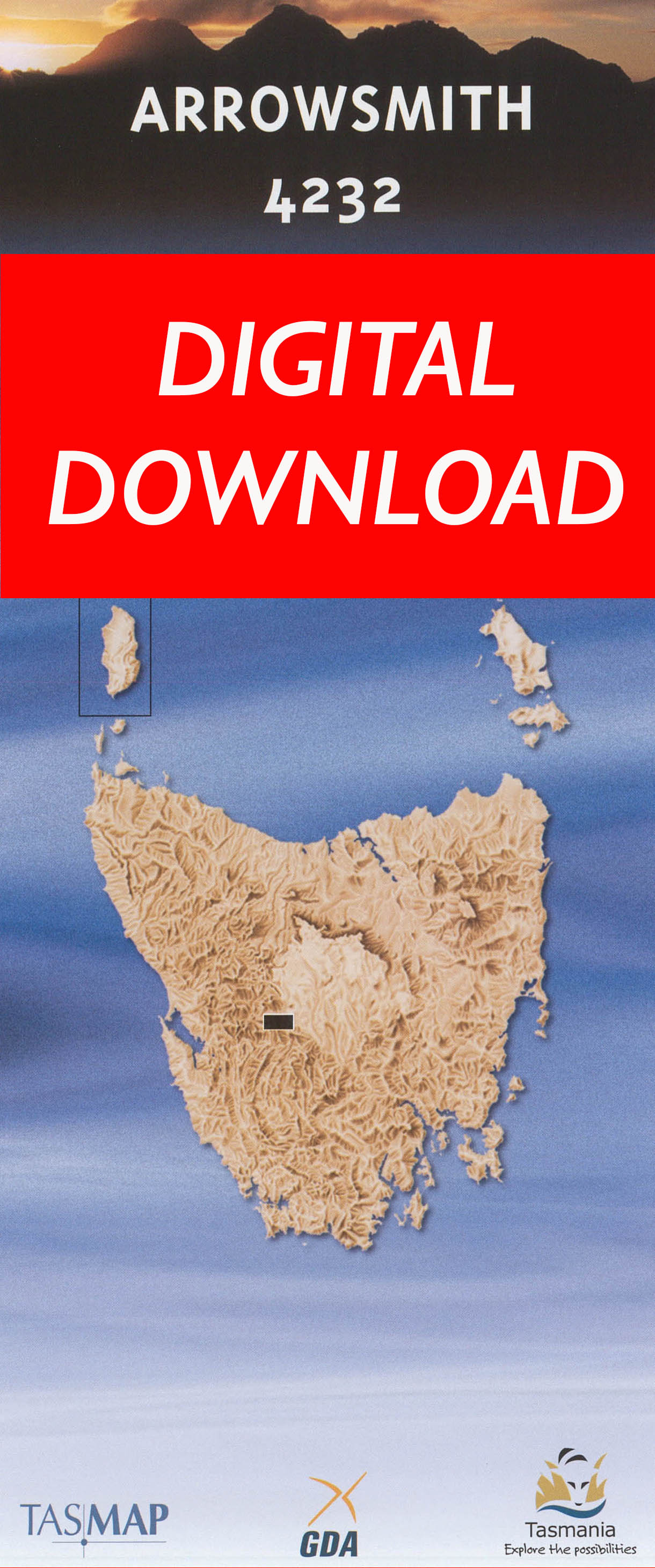 Cover of digital Arrowsmith 4232 1:25 000 map