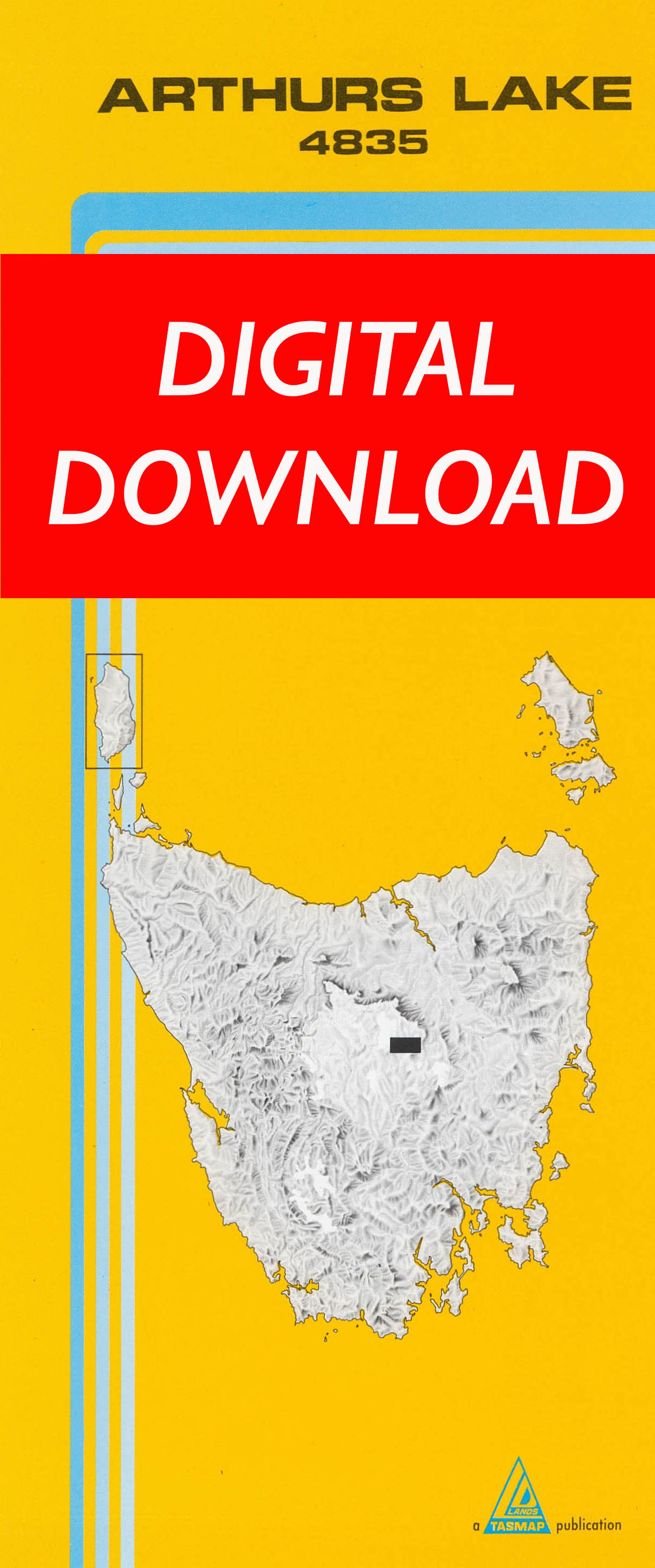 Cover of digital Arthurs Lake 4835 1:25 000 map